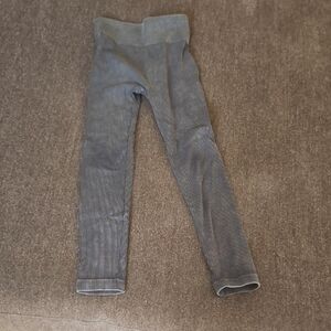Zara Gray Leggings with Elastic Waistband